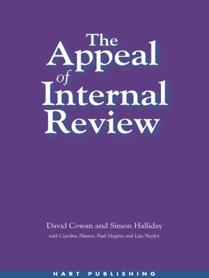 cover image of The Appeal of Internal Review